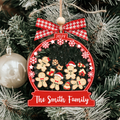 Personalized Family Christmas Ornaments, Family Christmas Shaker Ornaments CF208 - Kindlytoys