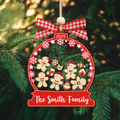 Personalized Family Christmas Ornaments, Family Christmas Shaker Ornaments CF208 - Kindlytoys