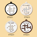 Personalized Family Crossword Puzzle Art 2-Layer Wooden Ornament, Christmas Gift For Family CF574 - Kindlytoys