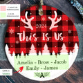 Personalized Family Ornament, Custom Xmas Tree Ornament, First Christmas Family Ornament CX01-25 - Kindlytoys