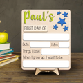 Personalized First/Last Day of School Sign Interchangeable Names SS14 - Kindlytoys