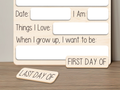 Personalized First/Last Day of School Sign Interchangeable Names SS14 - Kindlytoys