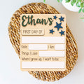 Personalized First/Last Day of School Sign Interchangeable Names SS14 - Kindlytoys