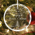 Personalized First Christmas Married Glass Ornament, Our First Christmas Married as Mr and Mrs Ornament, Wedding Glass GX05-13 - Kindlytoys