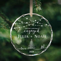 Personalized First Christmas Married Glass Ornament, Our First Christmas Married as Mr and Mrs Ornament, Wedding Glass GX05-13 - Kindlytoys
