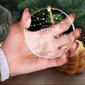 Personalized First Christmas Married Glass Ornament, Our First Christmas Married as Mr and Mrs Ornament, Wedding Glass GX05-13 - Kindlytoys