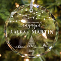 Personalized First Christmas Married Glass Ornament, Our First Christmas Married as Mr and Mrs Ornament, Wedding Glass GX05-13 - Kindlytoys