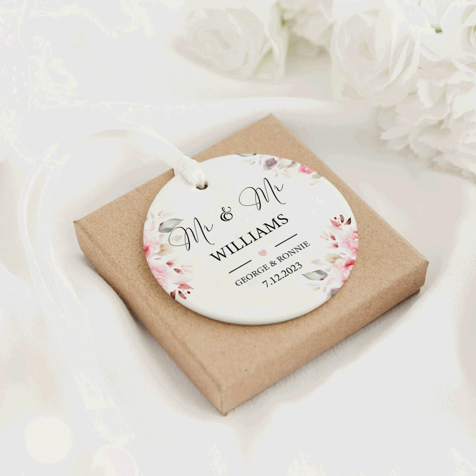 Personalized First Christmas Married Keepsake - Wedding Christmas Gift 2024, Our First Christmas Ornament CX05-26 - Kindlytoys