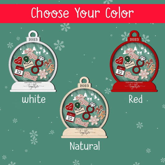 Personalized First Christmas Married Ornament 2024, Christmas Married Ornament CF91 - Kindlytoys