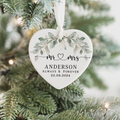 Personalized First Christmas Married Ornament, Custom Mr and Mrs, Mr and Mr, Name and Date, Wedding Ceramic CY05-8 - Kindlytoys