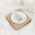 Personalized First Christmas in New Home Ornament - Custom Ceramic Keepsake with Names, Address, and Year - 3x3 Inches Holiday Decor Gift CX02-3 - Kindlytoys