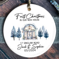 Personalized First Christmas in Our New Home Ornament, Couples New Home Ornament, Housewarming Ornament, Custom House Address Christmas Ornament, Personalized New Home Ornament, Custom New House Gift Ideas CX01-8 - Kindlytoys