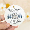 Personalized First Christmas in Our New Home Ornament, Couples New Home Ornament, Housewarming Ornament, Custom House Address Christmas Ornament, Personalized New Home Ornament, Custom New House Gift Ideas CX01-8 - Kindlytoys