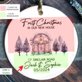 Personalized First Christmas in Our New Home Ornament, Couples New Home Ornament, Housewarming Ornament, Custom House Address Christmas Ornament, Personalized New Home Ornament, Custom New House Gift Ideas CX01-8 - Kindlytoys