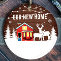 Personalized First Christmas in Our New Home Ornament, Custom New House Gift Ideas, Custom House Address Christmas Ornament, Personalized New Home Ornament,  Couples New Home Ornament CX01-14 - Kindlytoys