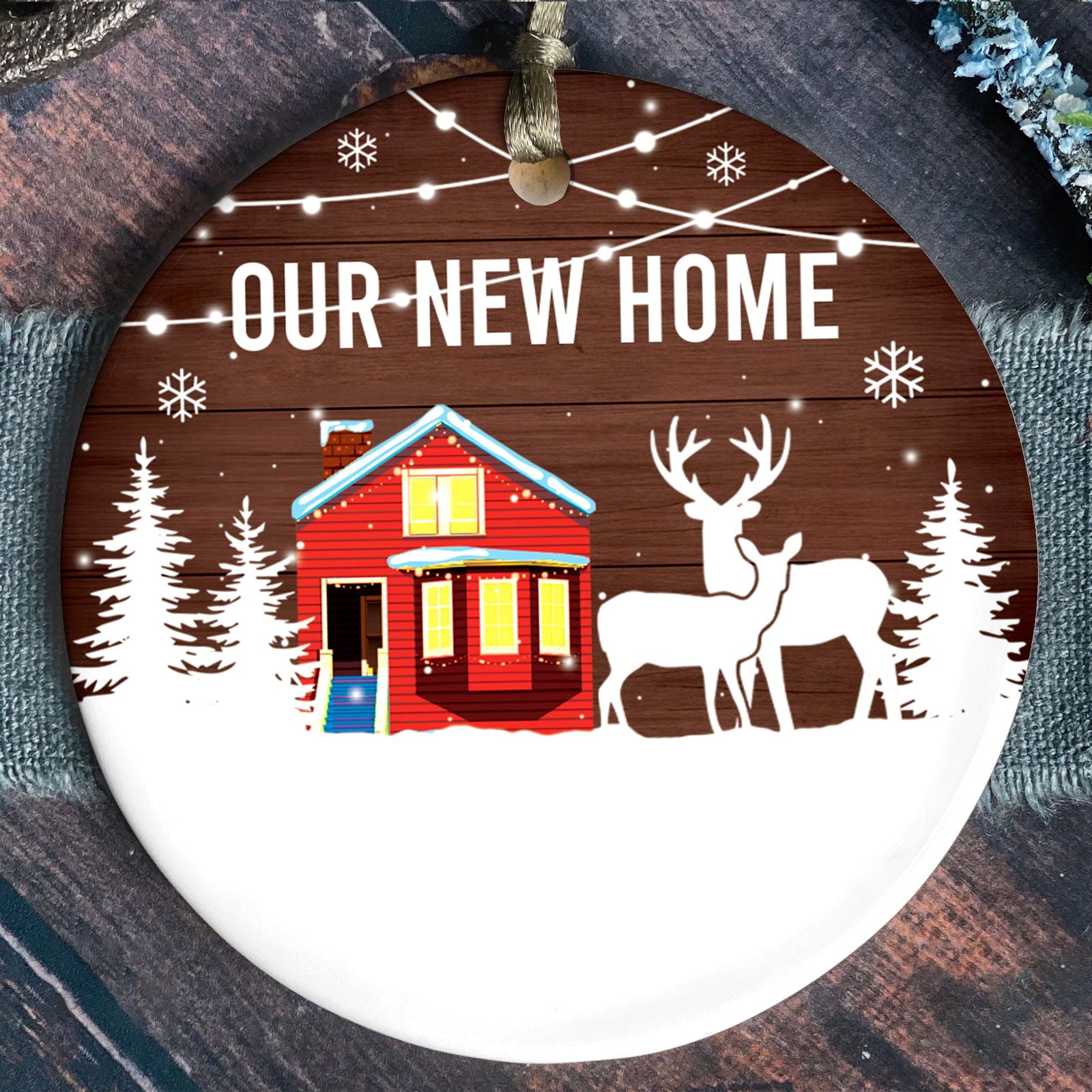 Personalized First Christmas in Our New Home Ornament, Custom New House Gift Ideas, Custom House Address Christmas Ornament, Personalized New Home Ornament,  Couples New Home Ornament CX01-14 - Kindlytoys