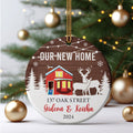 Personalized First Christmas in Our New Home Ornament, Custom New House Gift Ideas, Custom House Address Christmas Ornament, Personalized New Home Ornament,  Couples New Home Ornament CX01-14 - Kindlytoys