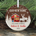 Personalized First Christmas in Our New Home Ornament, Custom New House Gift Ideas, Custom House Address Christmas Ornament, Personalized New Home Ornament,  Couples New Home Ornament CX01-14 - Kindlytoys