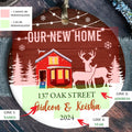Personalized First Christmas in Our New Home Ornament, Custom New House Gift Ideas, Custom House Address Christmas Ornament, Personalized New Home Ornament,  Couples New Home Ornament CX01-14 - Kindlytoys