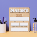 Personalized First Last Day of School Sign Interchangeable Names SS56 - Kindlytoys