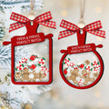 Personalized Gingerbread Family Ornament 2024, 4D Customized Shaked Ornament CF82 - Kindlytoys