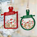 Personalized Gingerbread Family Ornament 2024, 4D Customized Shaked Ornament CF82 - Kindlytoys