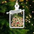 Personalized Gingerbread Family Ornament 2024, 4D Customized Shaked Ornament CF82 - Kindlytoys