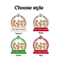 Personalized Gingerman Christmas Ornaments for Family Members, Family Christmas Ornaments CF199 - Kindlytoys