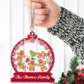 Personalized Gingerman Christmas Ornaments for Family Members, Family Christmas Ornaments CF199 - Kindlytoys