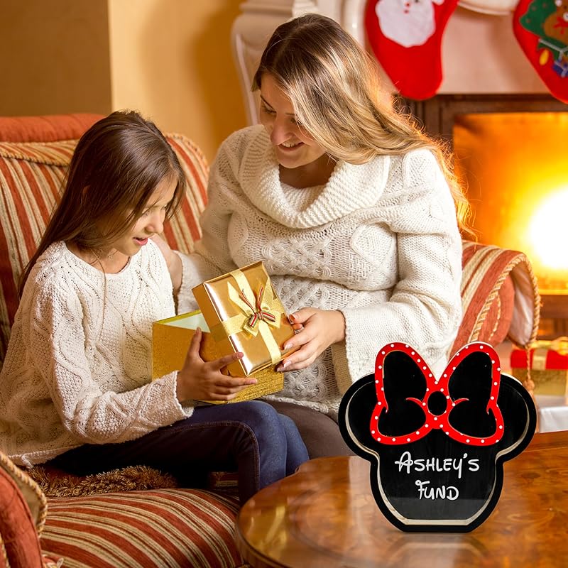 Personalized Mickey And Minnie Piggy Bank, See-Through Design, My First Piggy Bank For Boys & Girls - Kindlytoys - Kindlytoys