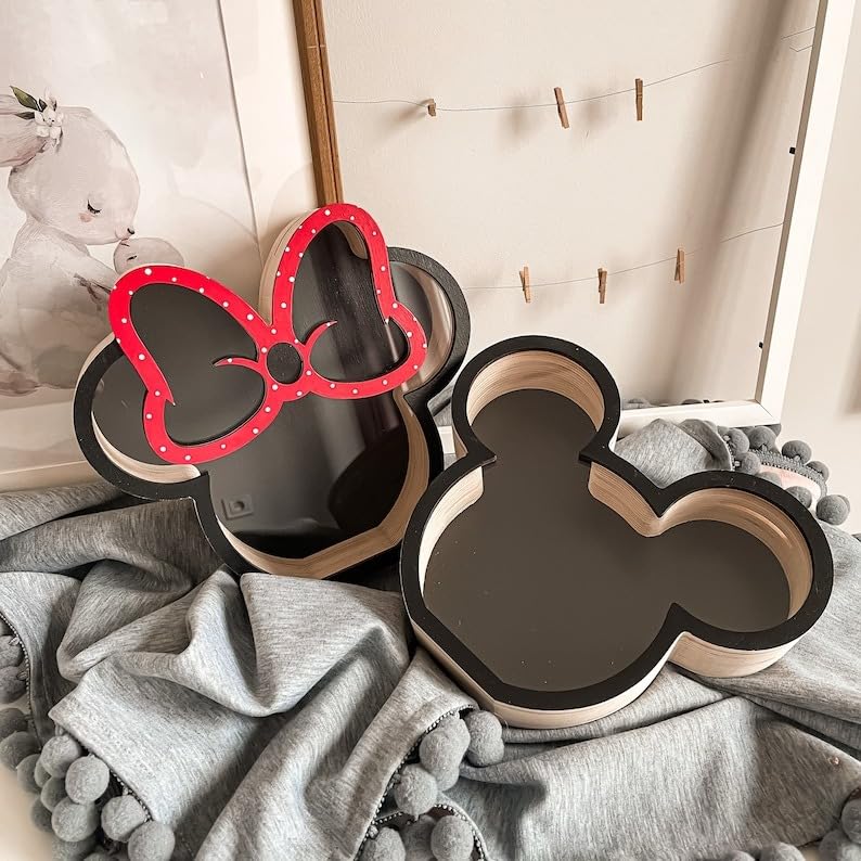 Personalized Mickey And Minnie Piggy Bank, See-Through Design, My First Piggy Bank For Boys & Girls - Kindlytoys - Kindlytoys