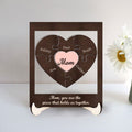 Personalized Mothers Puzzle Piece Sign, gifts for mothers, Mom You Are The Piece That Holds Us Together, Custom Gift for Mom MS06 - Kindlytoys