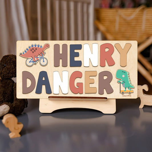 Personalized Name Puzzle, Montessori Toys Personalized Gifts For 1 Year Old Puzzle Board for Kids NP43 - Kindlytoys