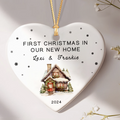 Personalized New Home Ornament - New Home Christmas Ornament - Wreath New House Ornament CY03-09 - Kindlytoys