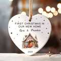 Personalized New Home Ornament - New Home Christmas Ornament - Wreath New House Ornament CY03-09 - Kindlytoys