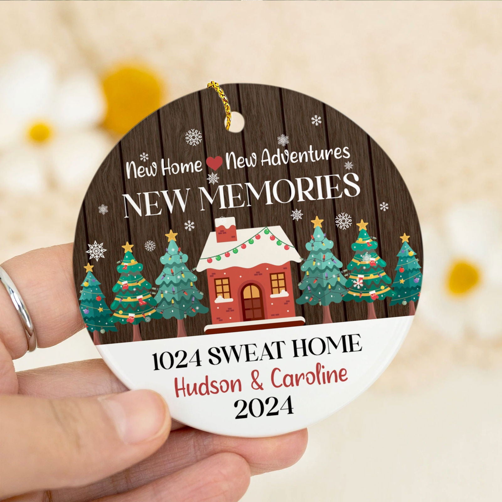 Personalized New Home Ornament, Custom House Address Christmas Ornament CX01-11 - Kindlytoys