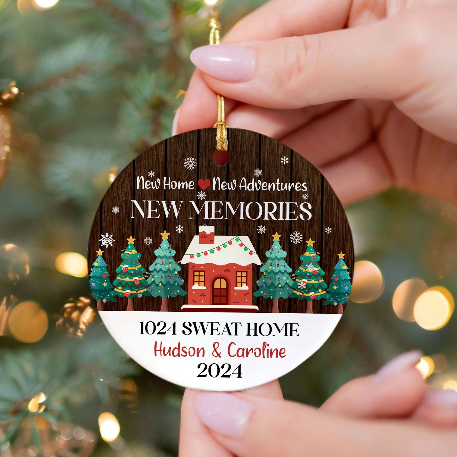 Personalized New Home Ornament, Custom House Address Christmas Ornament CX01-11 - Kindlytoys