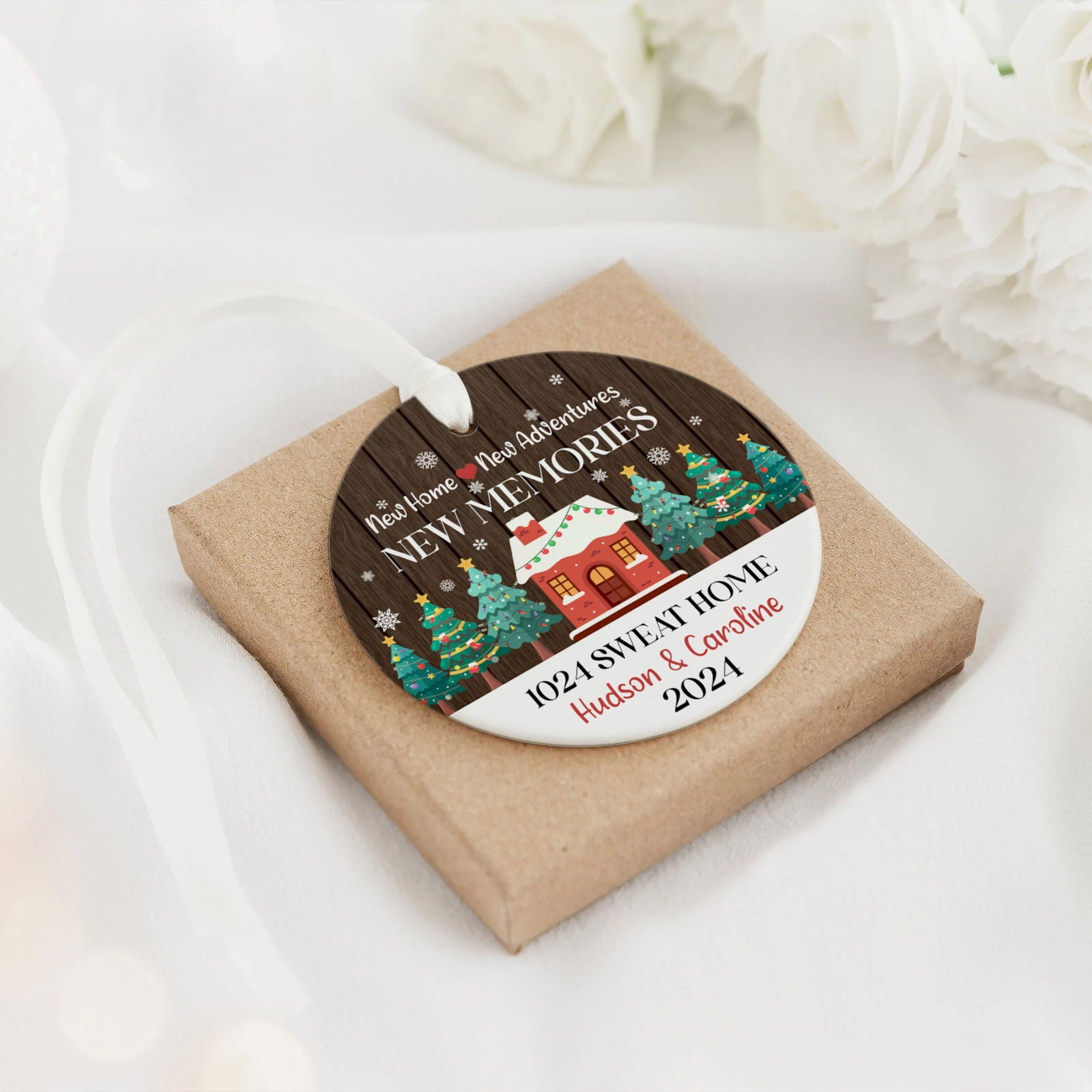 Personalized New Home Ornament, Custom House Address Christmas Ornament CX01-11 - Kindlytoys