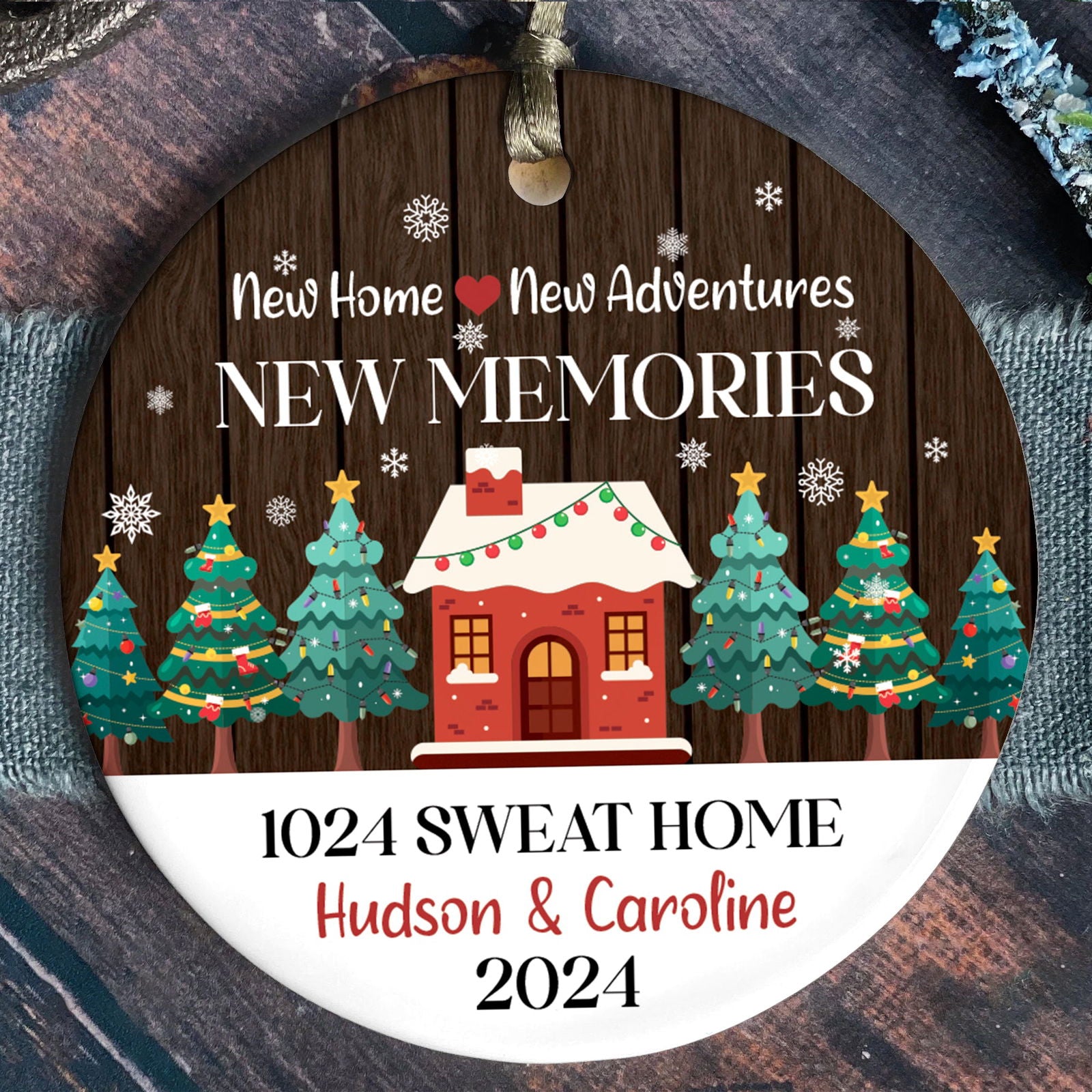 Personalized New Home Ornament, Custom House Address Christmas Ornament CX01-11 - Kindlytoys