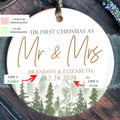 Personalized Our First Christmas As Mr & Mrs Ornament, First Married Christmas Ornament 2024, Married Ornament, Wedding Ornament, Mr And Mrs Gifts CX05-13 - Kindlytoys