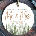 Personalized Our First Christmas As Mr & Mrs Ornament, First Married Christmas Ornament 2024, Married Ornament, Wedding Ornament, Mr And Mrs Gifts CX05-13 - Kindlytoys