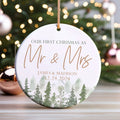 Personalized Our First Christmas As Mr & Mrs Ornament, First Married Christmas Ornament 2024, Married Ornament, Wedding Ornament, Mr And Mrs Gifts CX05-13 - Kindlytoys