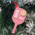 Personalized Pickleball Ornament 2024, Pickleball Gifts Wooden Christmas Ornament CF507 - Kindlytoys