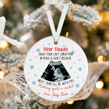Personalized Pregnancy Announcement Ornament, Baby Ultrasound Ornament 2024, First Baby Ornament, Keepsake Christmas Gift CX03-31 - Kindlytoys