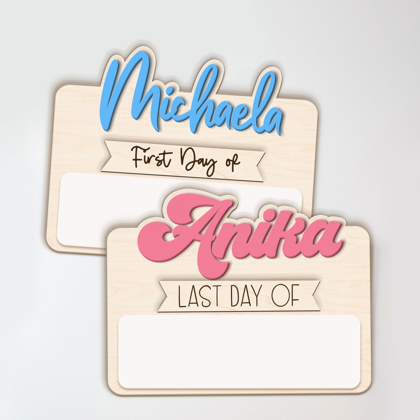 Personalized Reusable Erasable First and Last Day of School Sign SS48 - Kindlytoys