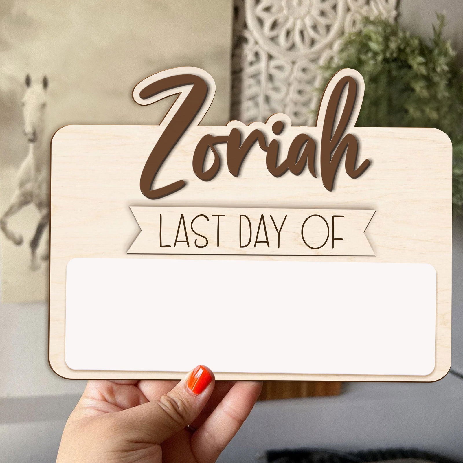 Personalized Reusable Erasable First and Last Day of School Sign SS48 - Kindlytoys