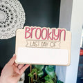 Personalized Reusable Erasable First and Last Day of School Sign SS48 - Kindlytoys