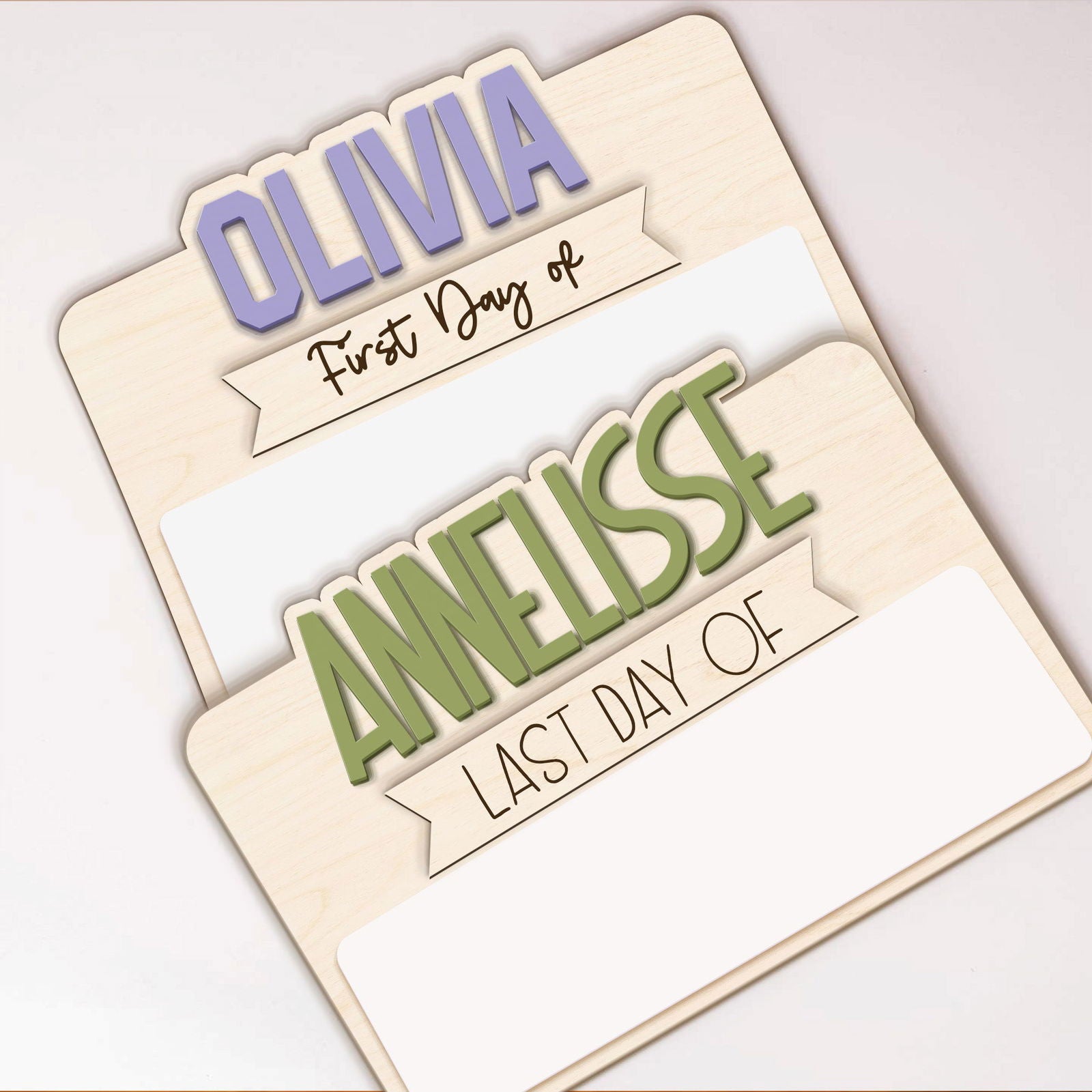 Personalized Reusable Erasable First and Last Day of School Sign SS48 - Kindlytoys