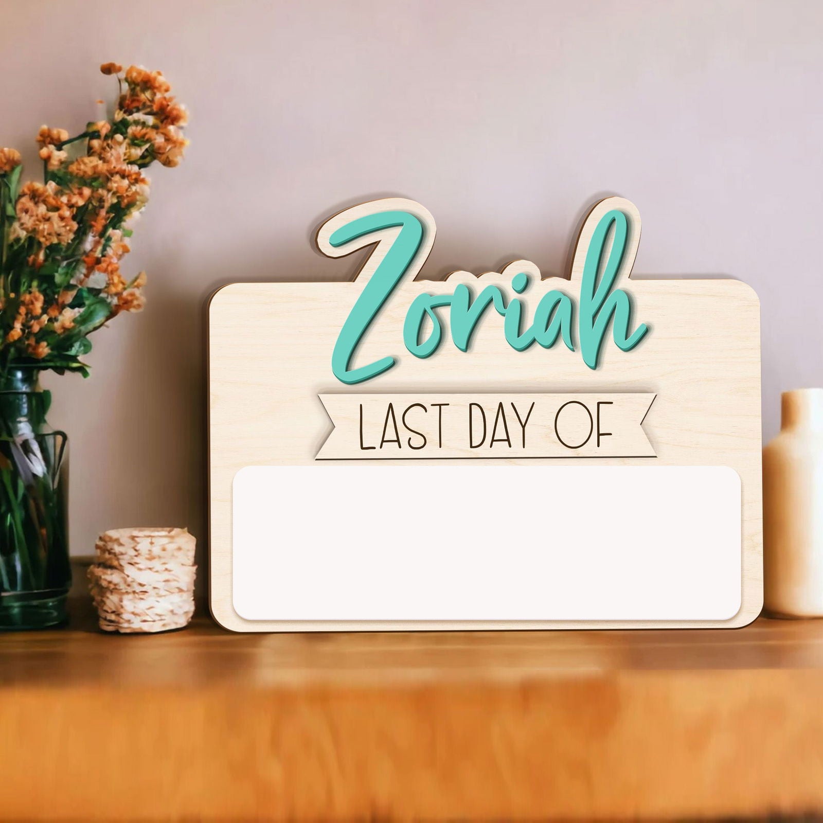 Personalized Reusable Erasable First and Last Day of School Sign SS48 - Kindlytoys
