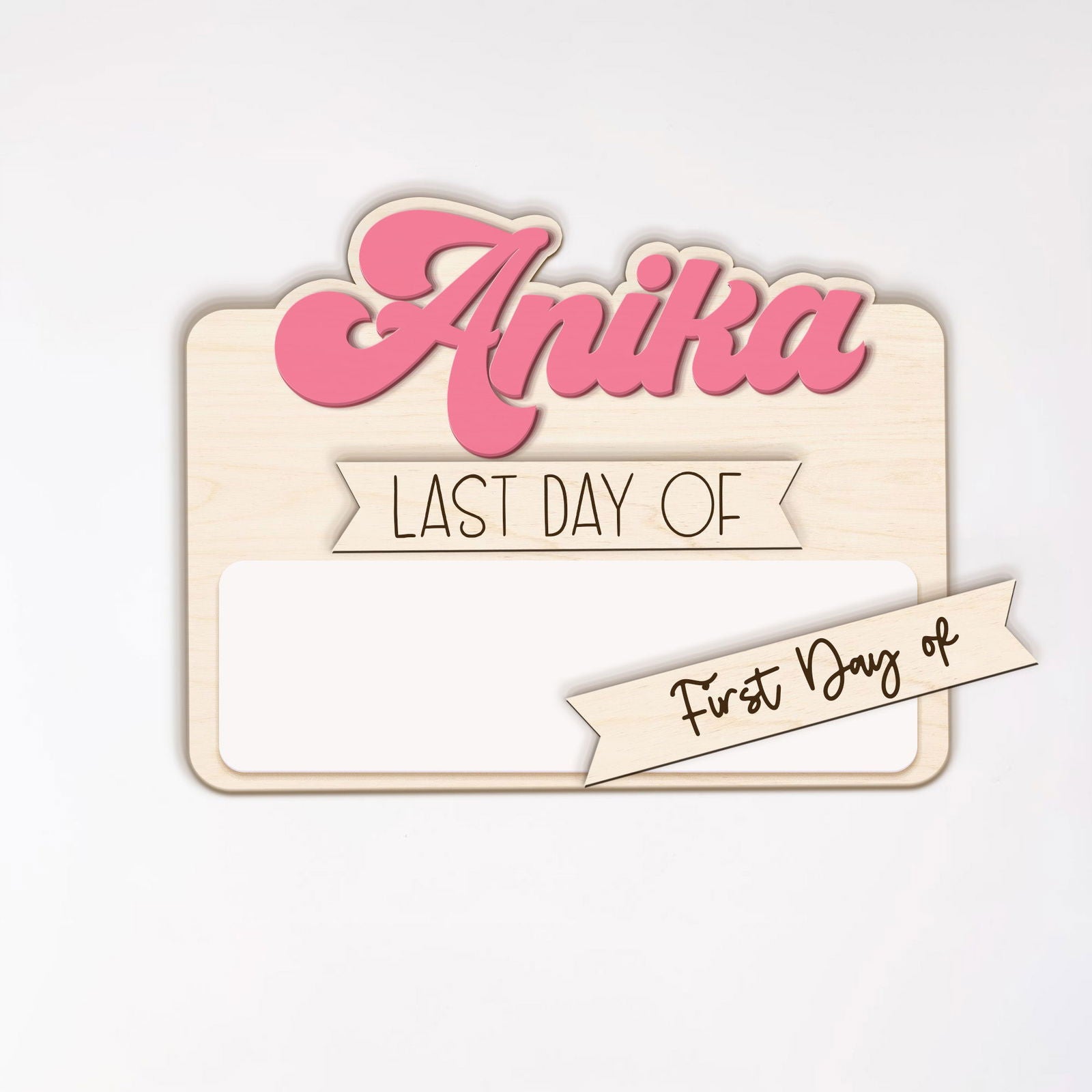 Personalized Reusable Erasable First and Last Day of School Sign SS48 - Kindlytoys
